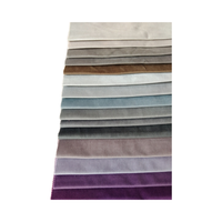 Imperméable 100% Polyester Tissu En Peluche Tricoté Chaîne Feu Retardent Imprimé Rideau Plaine Hollande Velours pour Textiles De Maison