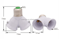 E27 à 2 E27 Splitter Lampe Ampoule Base Adaptateur Socket Convertisseur 2 en 1 E27 Led Y Forme Socket Light Holder