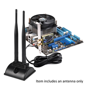 Dual Band 2.4GHz 5.8GHz cơ sở từ tính Wifi Ăng Ten RP-SMA nam nối cao su PCI-E USB Router không dây ăng-ten thông tin liên lạc - Product Image 3