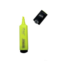 OEM/ODM Fournisseur RTS acceptable Set de stylos surligneurs colorés avec pointe de pinceau plat Clip noir et marqueur de surligneur de taille normale