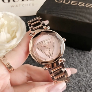 Nuovo Orologio al Quarzo da <span class=keywords><strong>Donna</strong></span> alla Moda con Tre Quadranti Invertiti, Versatile e Casual, con Quadrante Geometrico Unico a Forma di Punto Interrogativo - Product Image 4