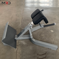 MRD Banc d'hyperextension à 45 degrés, Chaise romaine, Appareil de musculation dorsale, Équipement de fitness pour le renforcement du tronc