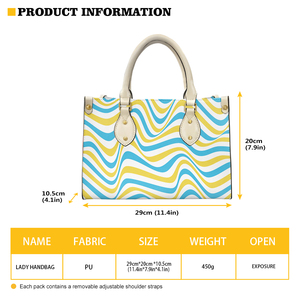 <span class=keywords><strong>INSTANTARTS</strong></span> F73F66 Sac à main pour femme en PU, design géométrique personnalisable, imperméable, forme seau, fermeture à boucle, poignée supérieure - Product Image 6