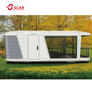 Cápsula Espacial Móvil Integrada de Lujo de 20 Pies 2026, Contenedor Completamente Amueblado, <span class=keywords><strong>Casa</strong></span> Cápsula China para Oficina, Hecha con Panel Sándwich - Product Image 1