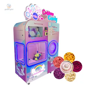 High Automation Cotton Candy Vending Machine Making 36 Kinds Of Cotton Candy