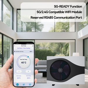 เครื่องทำน้ำอุ่นปั๊มความร้อน 5G WIFI R32 ระบบควบคุมอัจฉริยะ A+++ แบบไร้ถัง คอมเพรสเซอร์ สแตนเลส สำหรับใช้ในบ้านและโรงแรม - Product Image 4