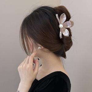 Pinzas para el Cabello con Diseño de Pintura al Óleo Vintage y Perlas para Mujer, Accesorios para el Cabello para Bodas y Fiestas - Product Image 3