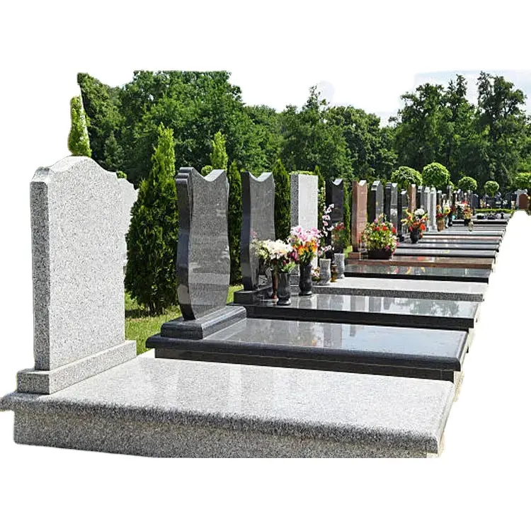 Ghana Modern European-Style Upright Granite/Marble Bench Custom Size Black Bible Monument Tombstone for Cemetery Use