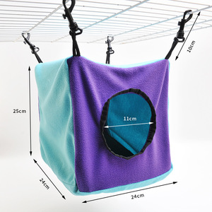 Nido Colgante Cálido de Algodón para Mascotas Pequeñas, Cueva para Ratones, Ardillas, Peces de Azúcar, Cobayas y Loros, para Todas las Estaciones - Product Image 6