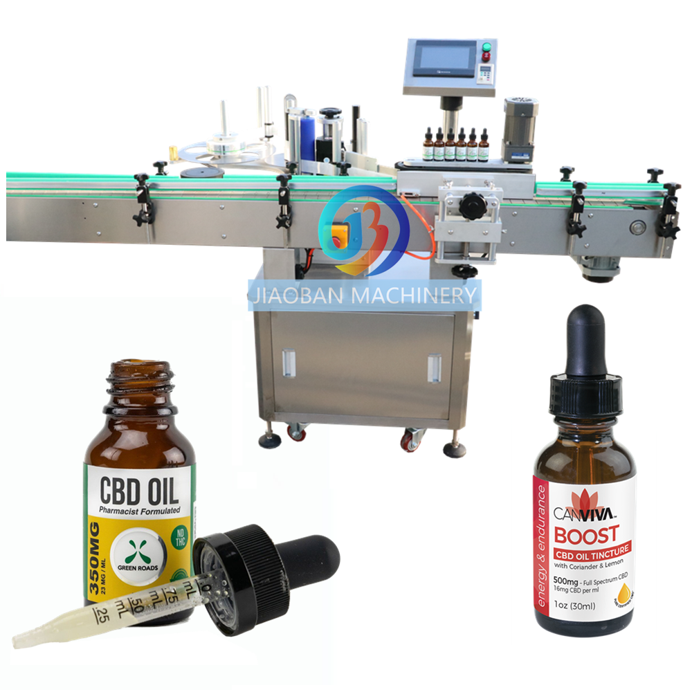 JB-LT100 Автоматическая круглая бутылка эфирного масла, машина для маркировки конопляного масла с кодеком для партий