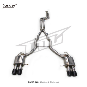 Sistema de escape Catback de acero inoxidable OEM SS304 para <span class=keywords><strong>BMW</strong></span> 640/640i N55 3,0 T 2012-2018 silenciador de tubo de escape de válvula de coche deportivo de carreras - Product Image 2