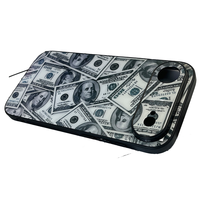 Funda de TPU con diseño de billete personalizado de cobertura total, impresa con UV, a prueba de golpes, para iPhone 17 Air, 17, 16 Pro Max
