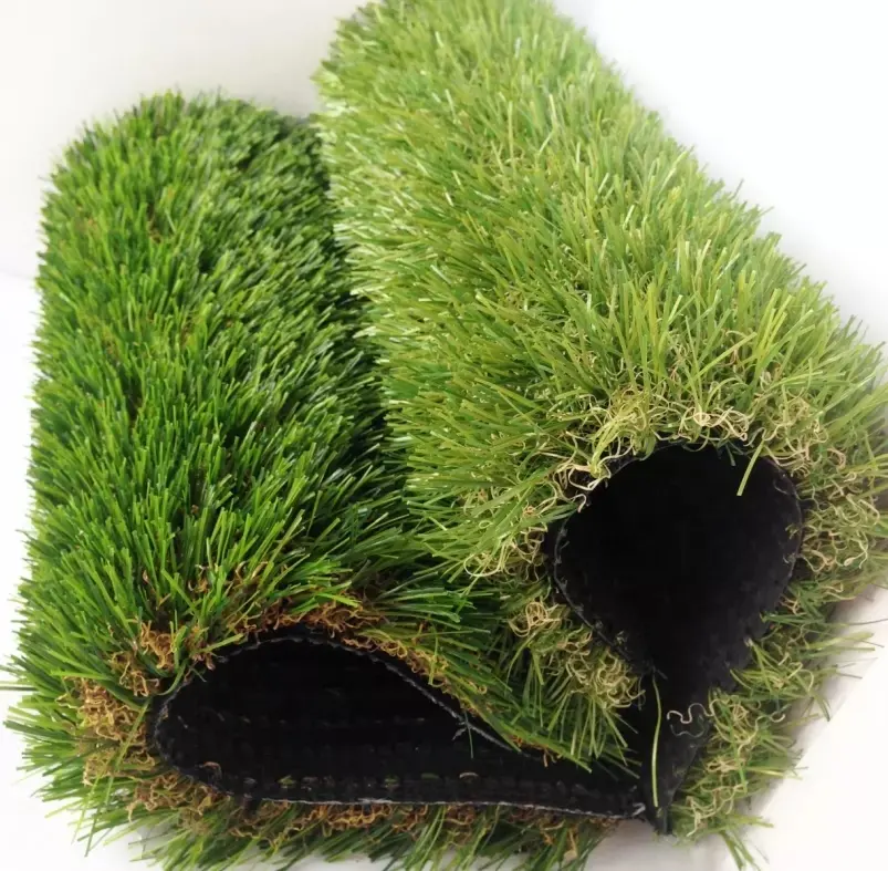 Grama artificial do gramado chinês, tapete de grama artificial de decoração ao ar livre