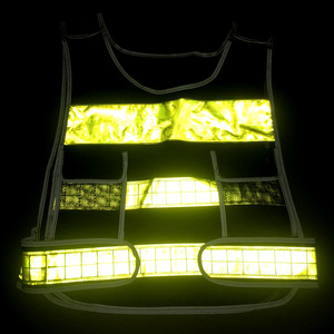 เสื้อกั๊กสะท้อนแสงลูแฮปปี้พร้อมแถบสะท้อนแสงสำหรับงานก่อสร้างและงานสุขาภิบาล มีโลโก้สั่งทำได้ - Product Image 3