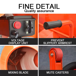 New 180liter Electric Concrete <b>Mixer</b> Mini Mixture Machine Hand-pushed mixing tank - Product Image 4