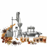 Machine de remplissage semi-automatique à vis sans fin pour poudres (lait, cosmétiques, produits chimiques) en sachets, bouteilles et sacs