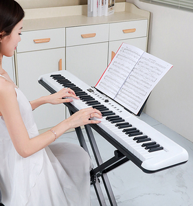 Piano électronique en plastique 88 touches <span class=keywords><strong>BD</strong></span>-883, clavier portable avec 80 morceaux de démonstration intégrés, haut-parleur, entrée audio/sortie, entrée micro, alimentation 5V - Product Image 2