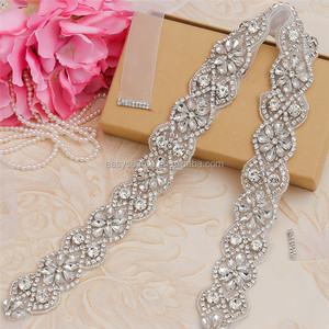 RE5026 Strass <span class=keywords><strong>Ceinture</strong></span> De <span class=keywords><strong>Mariée</strong></span> Demoiselle D'honneur Sash Cristal <span class=keywords><strong>Ceinture</strong></span> De Mariage pour Robe De Bal Robe De Soirée - Product Image 4