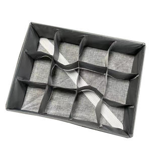 Caja <span class=keywords><strong>de</strong></span> almacenamiento para <span class=keywords><strong>ropa</strong></span> interior, cajón plegable con división <span class=keywords><strong>de</strong></span> calcetines - Product Image 1