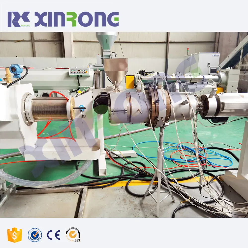 Xinrong Machines Pprc 125Mm Plastic Hdpe Pe Pijp Extrusie Productielijn Maken Machine