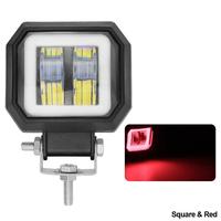 12V-80V étanche rond ange yeux LED lumière Portable projecteurs moto tout-terrain camion conduite voiture bateau travail lumière