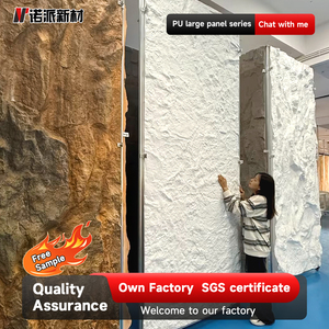 El fabricante de chapas de piedra PU imita <span class=keywords><strong>losas</strong></span> de piedra simuladas paredes de fondo <span class=keywords><strong>madera</strong></span> inmortal ligera - Product Image 3