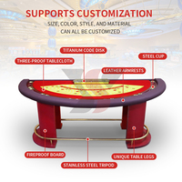 Table de jeu de casino de luxe moderne YS à 21 points, table de poker et de Blackjack professionnelle de haute qualité en acier inoxydable pour le divertissement