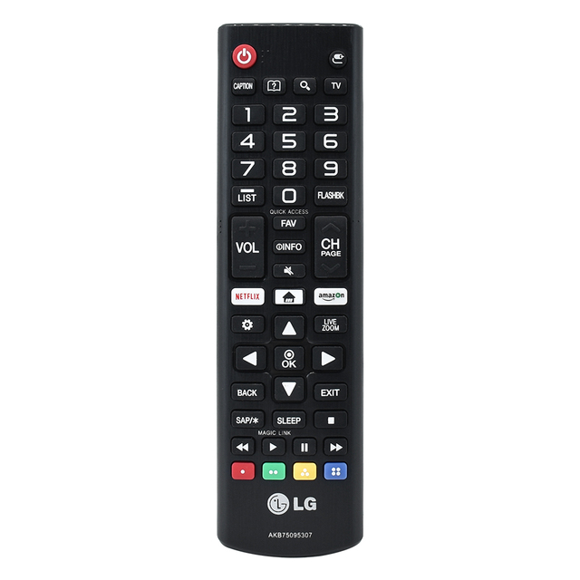 LG TV Remote Control Universal for 55LJ550M & 32LJ550B Models AKB75095307 & AKB75095304 433MHz Frequency ABS Silicon Material 3V