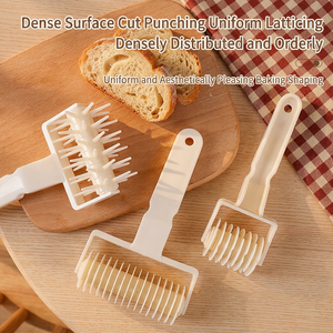 Food-Grade Plastic Dough Lattice Cutter <b>Set</b>, Multi-Size Pizza Roller & Docker for <b>Baking</b> & Pastry Tools Cake Tools & Bakery Prep - Product Image 2