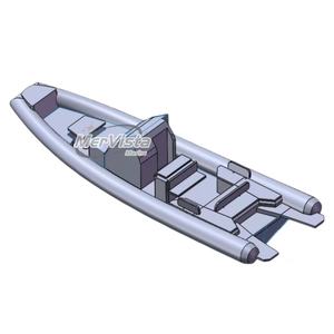 Rib Boat 860 Orca Hypalon <span class=keywords><strong>Semi</strong></span> <span class=keywords><strong>Rigide</strong></span> Deep v Aluminium Hull Rhib Boats Yacht Luxury Rib Boat 28ft - Product Image 2