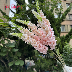 DC245 Vente en gros de branches de <span class=keywords><strong>delphinium</strong></span> en soie de couleurs mélangées, grandes fleurs artificielles pour centre de table et décoration d'arche - Product Image 5