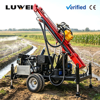 Foreuse hydraulique mobile sur roues pour puits d'eau, machine de forage pour l'irrigation agricole et l'approvisionnement en eau
