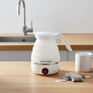 Bouilloire électrique Myrva 1L 1200W avec arrêt automatique et protection contre l'ébullition à sec pour usage domestique, couleur blanche, alimentation USB - Product Image 2