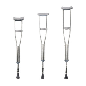 Degao Adjustable Medical Underarm Crutches with Shock Absorption Spring for Elderly and Disabled <b>Walking</b> Support - Product Image 1