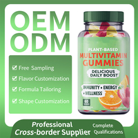 Gommes multivitaminées véganes pour enfants et adolescents, complément quotidien pour l'énergie, la force et l'immunité, vitamines C, B3, B6, B12, biotine, zinc, à mâcher