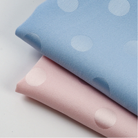 Tissu Jacquard à Pois en Soie Synthétique, Satin Jacquard en Polyester, Matière pour Robe de Pyjama Printemps-Été