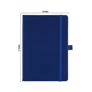 AI-MICH Wholesale Cheap Lined Paper Custom Leather Hardcover Notebooks School Supplies Fancy Diary A5 Green With Elastic Band