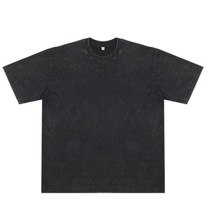 T-<span class=keywords><strong>shirt</strong></span> homme lavé à l'acide lourd <span class=keywords><strong>Vintage</strong></span> 180-300 Gsm coton de haute qualité surdimensionné épaule tombante avec logo personnalisé - Product Image 3