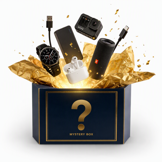 2026 Advanced Electronics Mystery Box Blind Box 5-8 Pcs Smart Watch TWS Earphone Speaker Power Bank Premium Surprise Gift