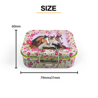 Boîte en métal miniature portable Dongguan Jinyuanbao, boîte rectangulaire décorative, boîte alimentaire sécurisée pour bonbons/chocolat/bonbons à la menthe/pilules