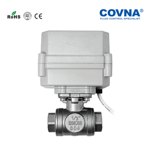 วาล์วบอลไฟฟ้า COVNA แบบ 3 ทาง พอร์ต T 12V DC สแตนเลส พร้อมมอเตอร์ควบคุมการไหลของน้ำ - Product Image 5