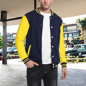 Chaqueta Varsity de Alta Calidad para Hombre, con Parches, Recubierta, con Logotipo Bordado Personalizado, Impermeable, Resistente al Viento, Venta al por Mayor, Libre de Impuestos en EE. UU. - Product Image 3