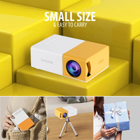 Proyector Topleo YG300 HD, Proyector de Cine, Portátil, Móvil, para el Hogar, Lúmenes, Inalámbrico, Inteligente, Mini Proyector
