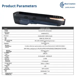 Lanc Fornecimento Direto Azul Criação Inteligência Radiação Ambiental Handheld <span class=keywords><strong>Detector</strong></span> ABS Material Móvel Instrumento - Product Image 4