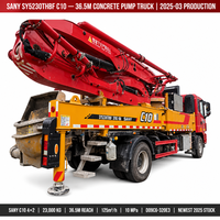 Pompa Beton Diesel Sany 37m Bekas dengan Motor Model 2025 23000kg Produktivitas 120M/Jam Siap Ekspor