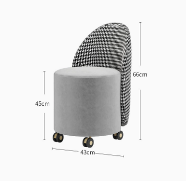 เก้าอี้สตูลมีพนักพิงทรงกลม