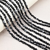 Commande minimum : Perles en verre cristal multicolores de 3 mm pour accessoires DIY, bracelets, colliers, boucles d'oreilles et breloques