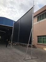 Écran de projection portable Telon 120 pouces à pliage rapide avec cadre 16:9/4:3/1:1 Format personnalisé Garantie 1 an Flight Case