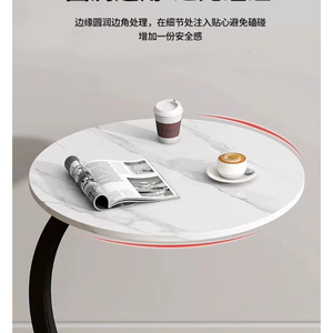 โต๊ะข้างกลมขนาดเล็กเรียบง่ายมีไม่กี่มุมสำหรับห้องนั่งเล่นขนาดเล็กที่บ้านและโต๊ะรับประทานอาหารในบาร์ - Product Image 6