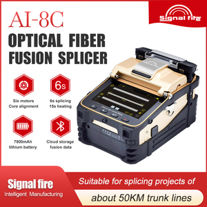Épisseuse à fibre optique AI 8C à écran tactile, 6 moteurs, machine d'épissage à bas prix pour équipement de projet FTTH - Product Image 2